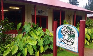 Canoes Lanai Restaurant is located on Dole Square. Photo courtesy of Lanai Visitors Bureau.