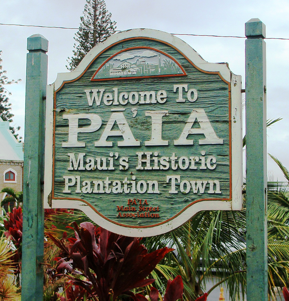 Pāʻia sign. Photo by Wendy Osher.