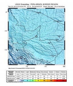 Peru earthquake 11/24/15.  Image credit: USGS.