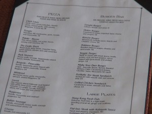 Longhi's Front Street Kitchen menu. Photo by Kiaora Bohlool.