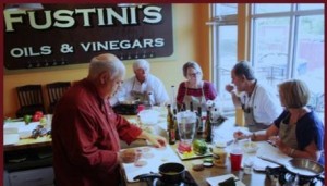 Customers at Fustini's Oils and Vinegars at The Shops at Wailea. Courtesy photo.