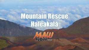 Mountain rescue: Haleakalā. Background image credit: Wendy Osher.