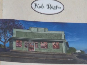 Kula Bistro menu. Photo by Kiaora Bohlool.