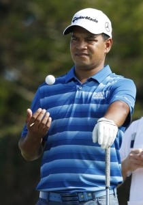 PGA golfer Fabian Gomez waits to tee off on the first hole during the second round of the Hyundai Tournament of Champions golf tournament at The Plantation Course. On Friday. Photo by Brian Spurlock USA TODAY Sports.