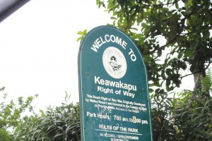 Keawakapu sign. File photo by Wendy Osher.