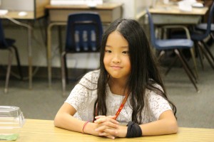 Keona Long, vice president. Pukalani Elementary School today received a $20,000 Verizon Innovative Learning grant. Photo, Jan. 21, 2016 by Wendy Osher.