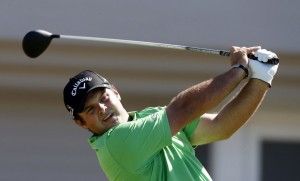 PGA golfer Patrick Reed tees off on the second hole during the first round of the Hyundai Tournament of Champions golf tournament at Kapalua Resort on Thursday at The Plantation Course. Photo by Brian Spurlock of USA TODAY Sports.