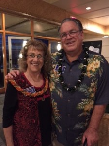 Joanne and Larry Laird, newest members of the Lahaina Sunset Rotary Club. Courtesy photo.