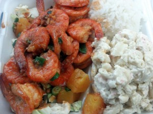 Shrimp meal from Geste Shrimp Truck. Photo courtesy of Flickr/Jennifer Cachola.