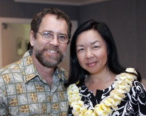  Pacific Biodiesel Founders, Bob and Kelly King, Named to the International List of Top 100 People in the Advanced Bioeconomy for 2016. Photo: Blue Planet Summit Cocktail Party at the Ihilani Marriot in Kapolei, Hawaii, April 2, 2008. Photo by Marco Garcia.