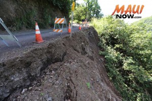 Kīpahulu emergency road work. Courtesy photo: County of Maui.