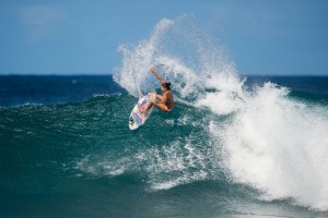 Professional surfer Malia Manuel will serve as an ambassador Kona Deep drinking water. Photo courtesy of Ryan Miller.