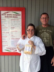 Patricia and Ron Inman showcase their specialties at Maui Pasta Company in Waikapū. Photo courtesy of Patricia Inman.