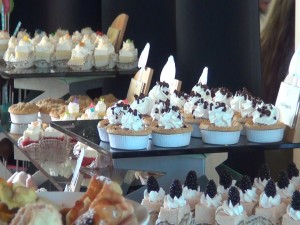 Rows of desserts at Mākena Beach & Golf Resort's Easter brunch. Photo by Kiaora Bohlool.