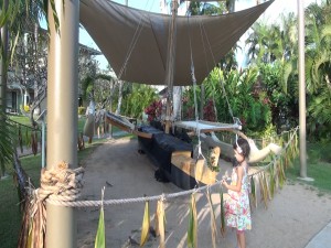 Ka’ililā’au, the canoe built by 280 employees at Kā‘anapali Beach Hotel. Photo by Kiaora Bohlool.