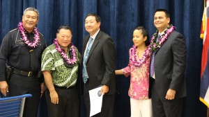 Judge Kelsey Kawano Second Circuit District Court. Maui Police Department, 6th Crisis Intervention Team graduation. Photo by Wendy Osher. (3/11/16)