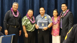 Sgt. Nick Manzanillo Maui County Correctional Center. Maui Police Department, 6th Crisis Intervention Team graduation. Photo by Wendy Osher. (3/11/16)