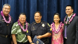 Sgt. Lawrence Pagaduan III. Maui Police Department, 6th Crisis Intervention Team graduation. Photo by Wendy Osher. (3/11/16)