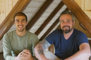 Island Tiny Homes Founder Kalani Iselin and Builder Adam Anderson. Photo: 