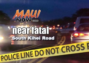 Near fatal accident, South Kīhei Road.