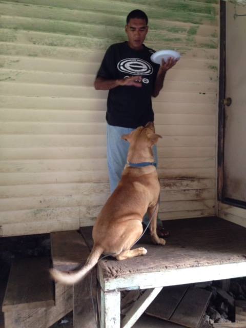 Billy and his dog Roach - photo taken March 28, 2014. Photo credit: Help Us Find Billy Oliveira Facebook page