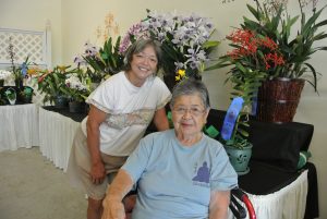 West Side Maui Orchid Society mom and daughter members, Jocelyn Phillip and Asaye Aotaki, will attend the annual Mother's Day show. MOS photo.