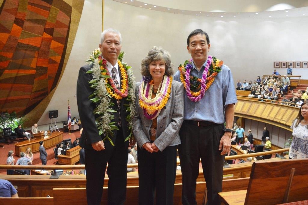 Charlotte Carter-Yamauchi was approved as the director of LRB, Robin Matsunaga as the ombudsman, and Leslie Kondo as legislative auditor. Photo courtesy: Hawaiʻi State Legislature.