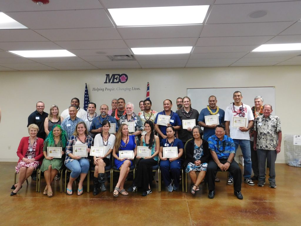 MEO BDC graduates and community partners. Photo credit: Maui Economic Opportunity.