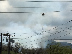 Wailea fire near Maui Electric substation. 4.5.16. Photo credit: Paul Hiranaga