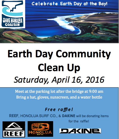Earth Day Cleanup flyer.