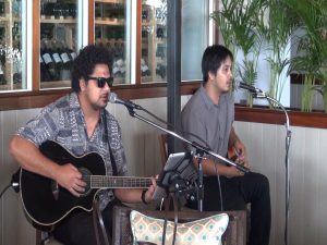 Live music during Mother's Day brunch at Merriman's Kapalua on May 9, 2016. Photo by Kiaora Bohlool.