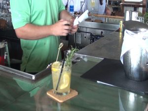 Lemon-honey scotch cocktail, a "Daily Muddle" at at Merriman's Kapalua. Photo by Kiaora Bohlool.