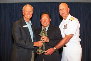 Peter Ho Receives Naval Award. Courtesy photo.