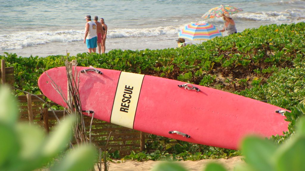 Maui lifeguard tower. File photo by Wendy Osher.