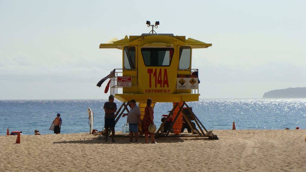 Maui lifeguard tower. File photo by Wendy Osher.