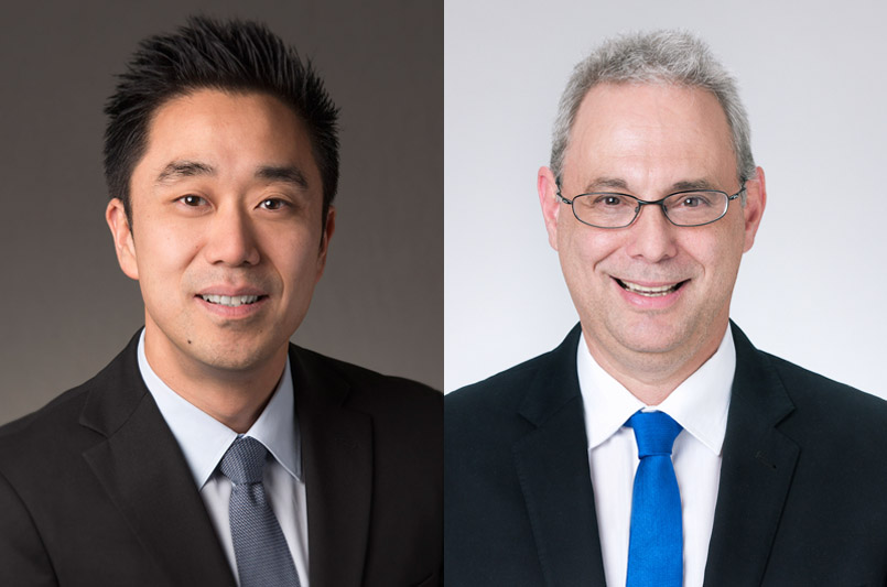Ray Hahn (left) and David Ulin, MD (right) will oversee care delivery operations at all three hospitals in addition to designing strategies for quality and safety improvements and managing hospital and medical staff affairs. Courtesy photos.