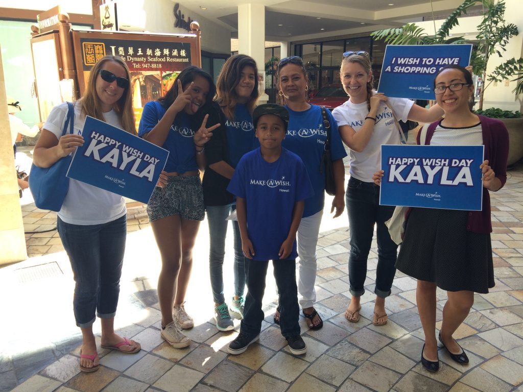 Thirteen-year-old Kayla of Wailuku is battling a brain tumor. She was granted a wish through Make-A-Wish Hawaii.
