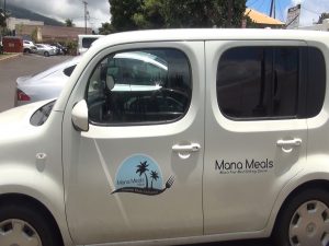 One of four Mana Meals delivery vehicles around the island. Photo by Kiaora Bohlool.