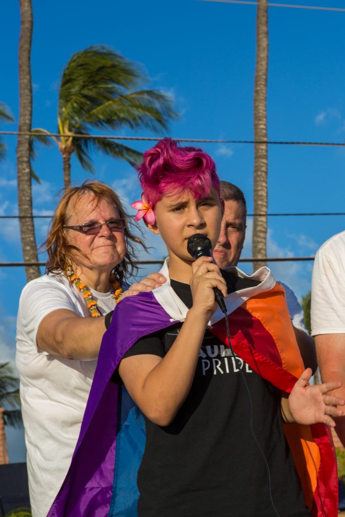 Orlando vigil on Maui (6.13.16) Photo credit: Llevellyn Lightsey.