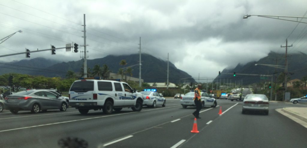 Kaʻahumanu Avenue traffic accident (6.2.16) Photo credit: Susan Miller.