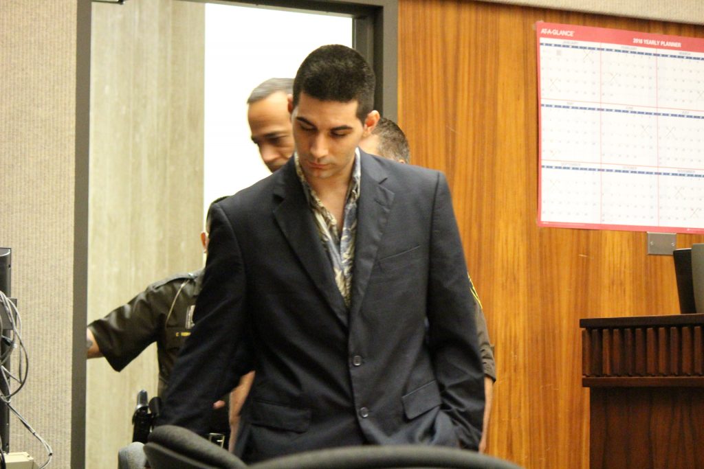Steven Capobianco entering the courtroom (6.27.16) Photo by Wendy Osher.