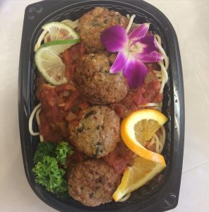 Lean turkey meatballs, available for delivery from Mana Meals. Courtesy photo.