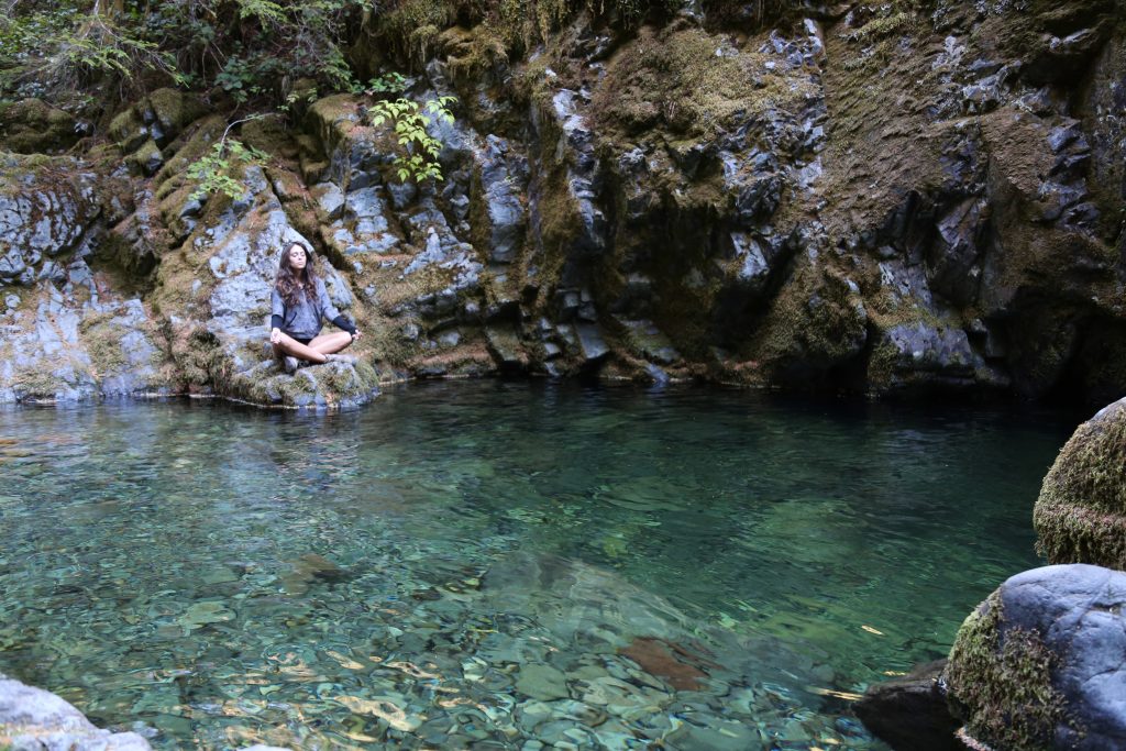 Oregon's Opal Pool is hidden deep in an ancient forest, and features bright emerald green water. Photo credit: Travel Channel.