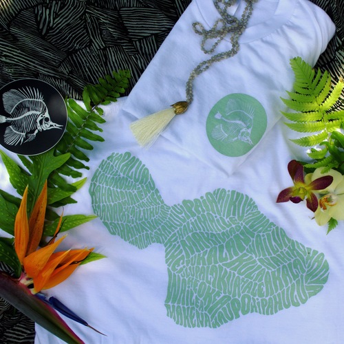 Maui t-shirts which sold out immediately. More to be restocked soon. Photo Courtesy Amanda Joy Bowers