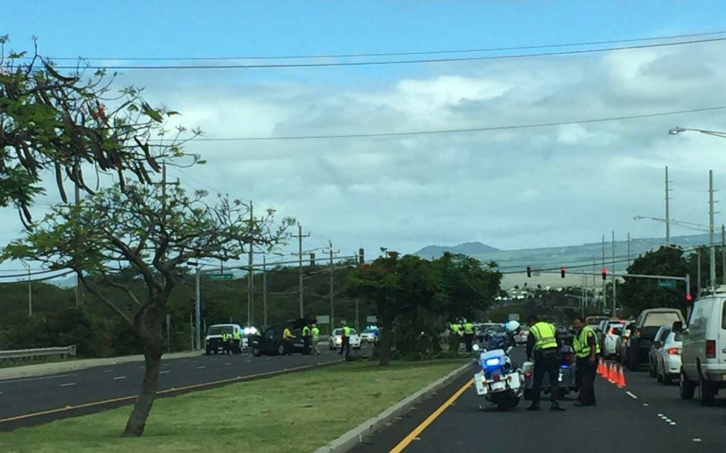 Kaʻahumanu Avenue traffic accident (6.2.16) Photo credit: Timothy Lara.