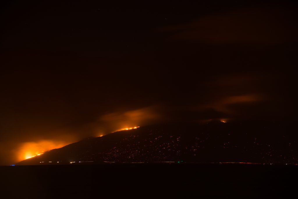 Māʻalaea fire 7/2/16 Photo credit: Rachael Johnson 