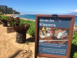Sheraton Maui Resort & Maui offers beachside S'mores kits for the summer. Photo by Kiaora Bohlool.