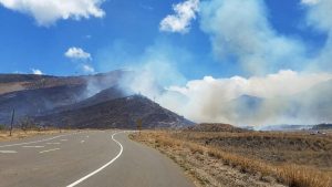 MFD photo of the Holoapi‘ilani Highway and Olowalu fire on July 8, 2016.