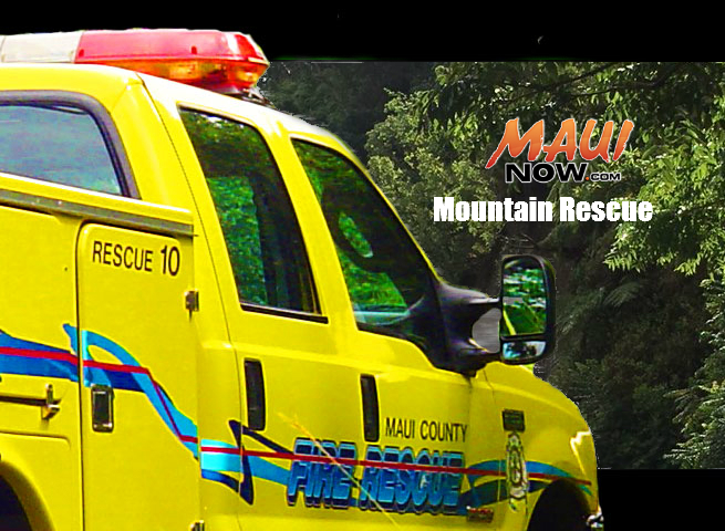 Mountain Rescue. Graphic: Wendy Osher / Maui Now.