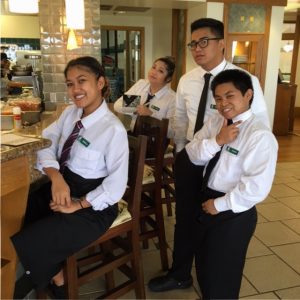Culinary students at Leis Family Class Act restaurant. Courtesy photo,